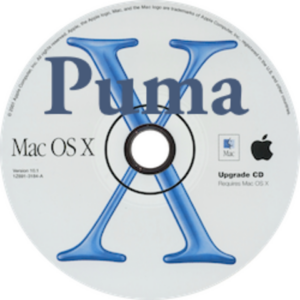 Mac os x 10.1 puma cd logo